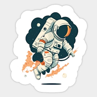 Astronaut in space Sticker